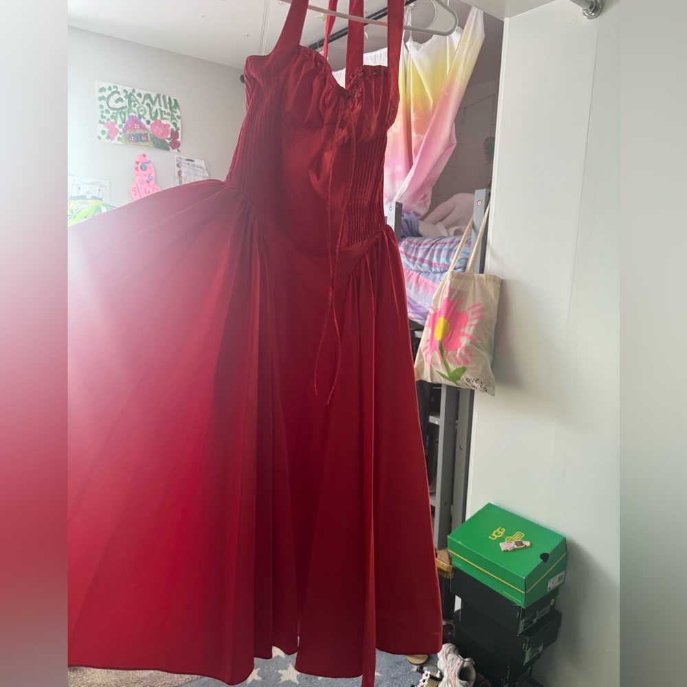 ADABELA $276 Small
ITALIAN TOMATO COTTON HALTER SUNDRESS $255 - Picture 7 of 10